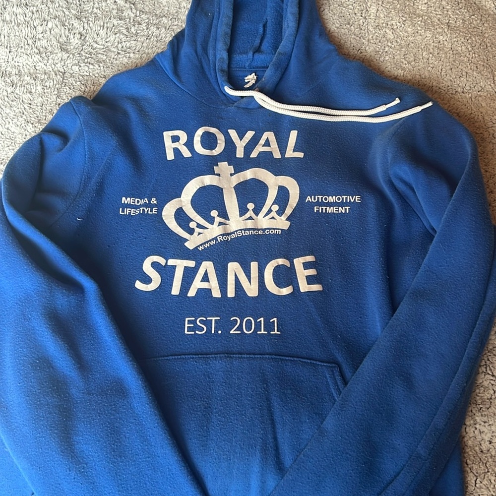 Unisex Royal Stance Automotive Hoodie size Small